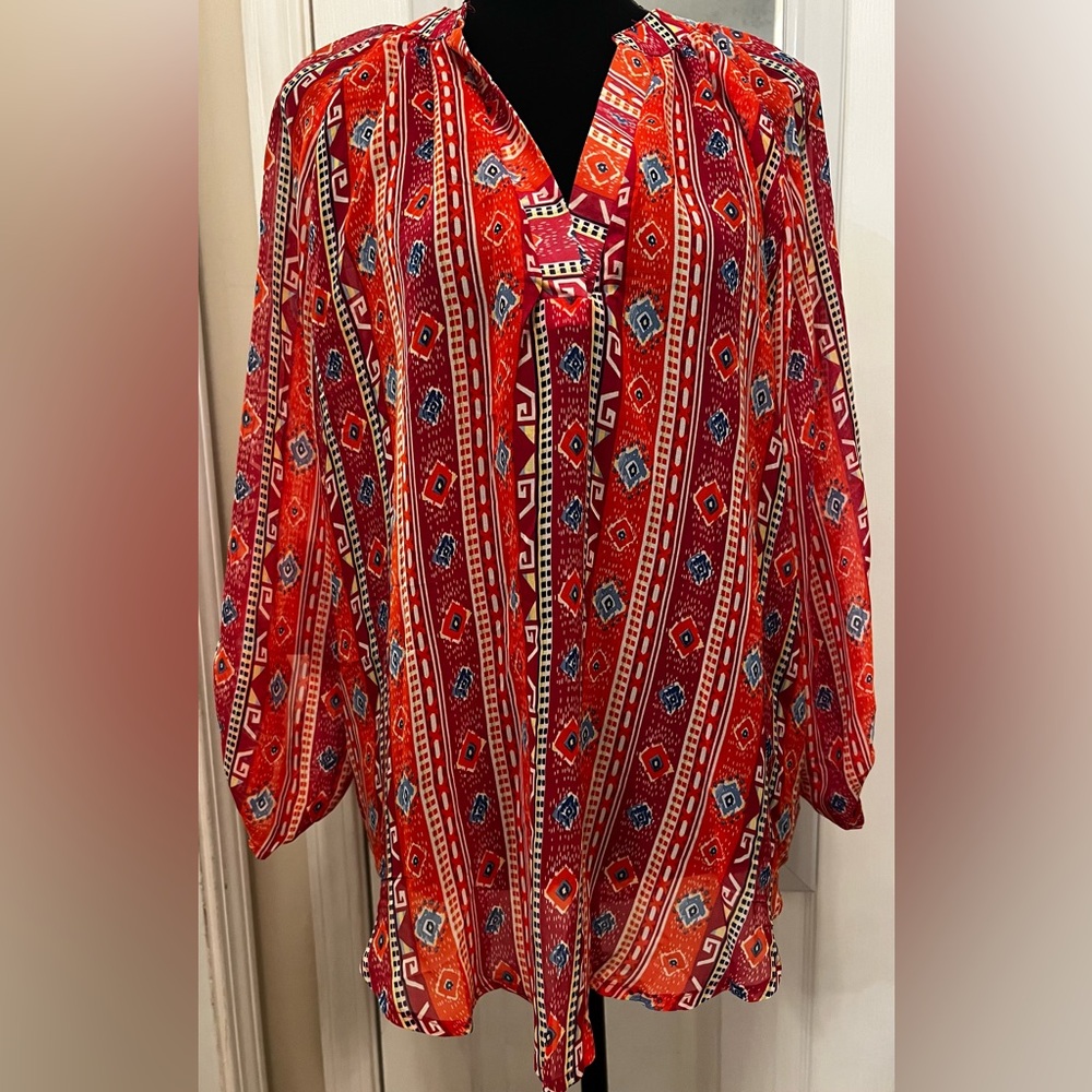 Urban Mangoz Women's Boho Blouse Sz M PTP 25